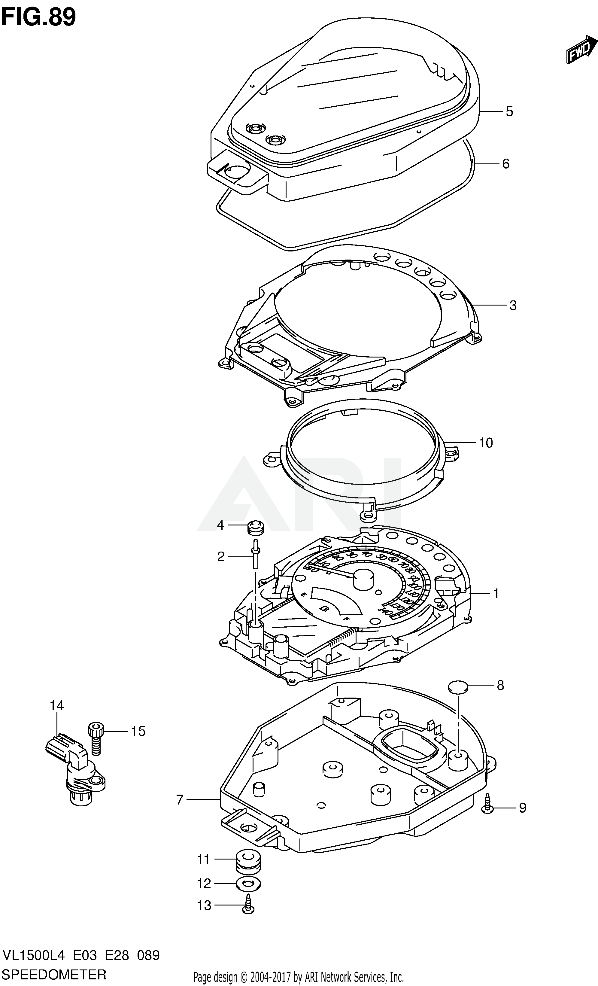 SPEEDOMETER (VL1500BL4 E33)