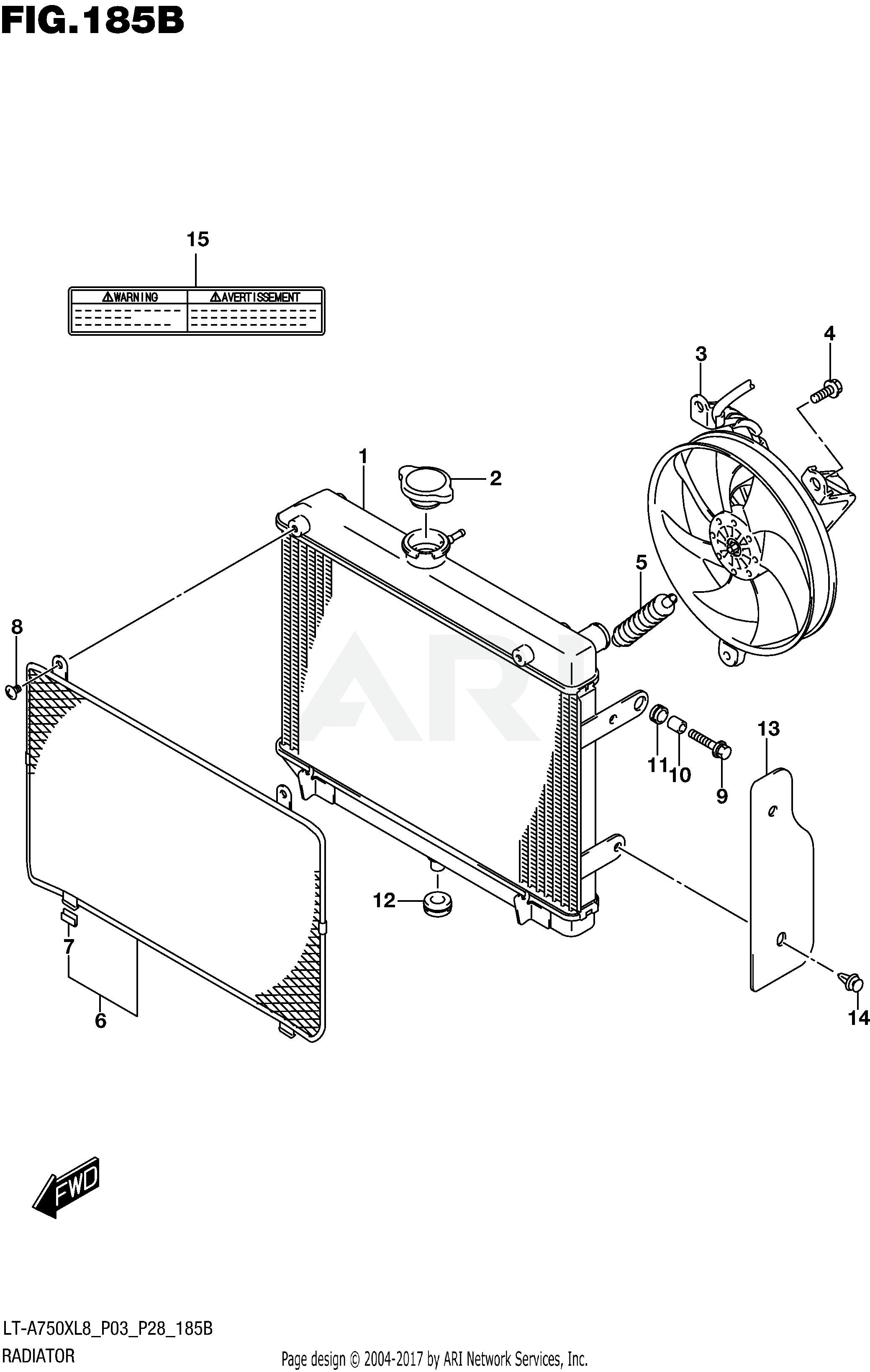 RADIATOR (LT-A750XL8 P28)