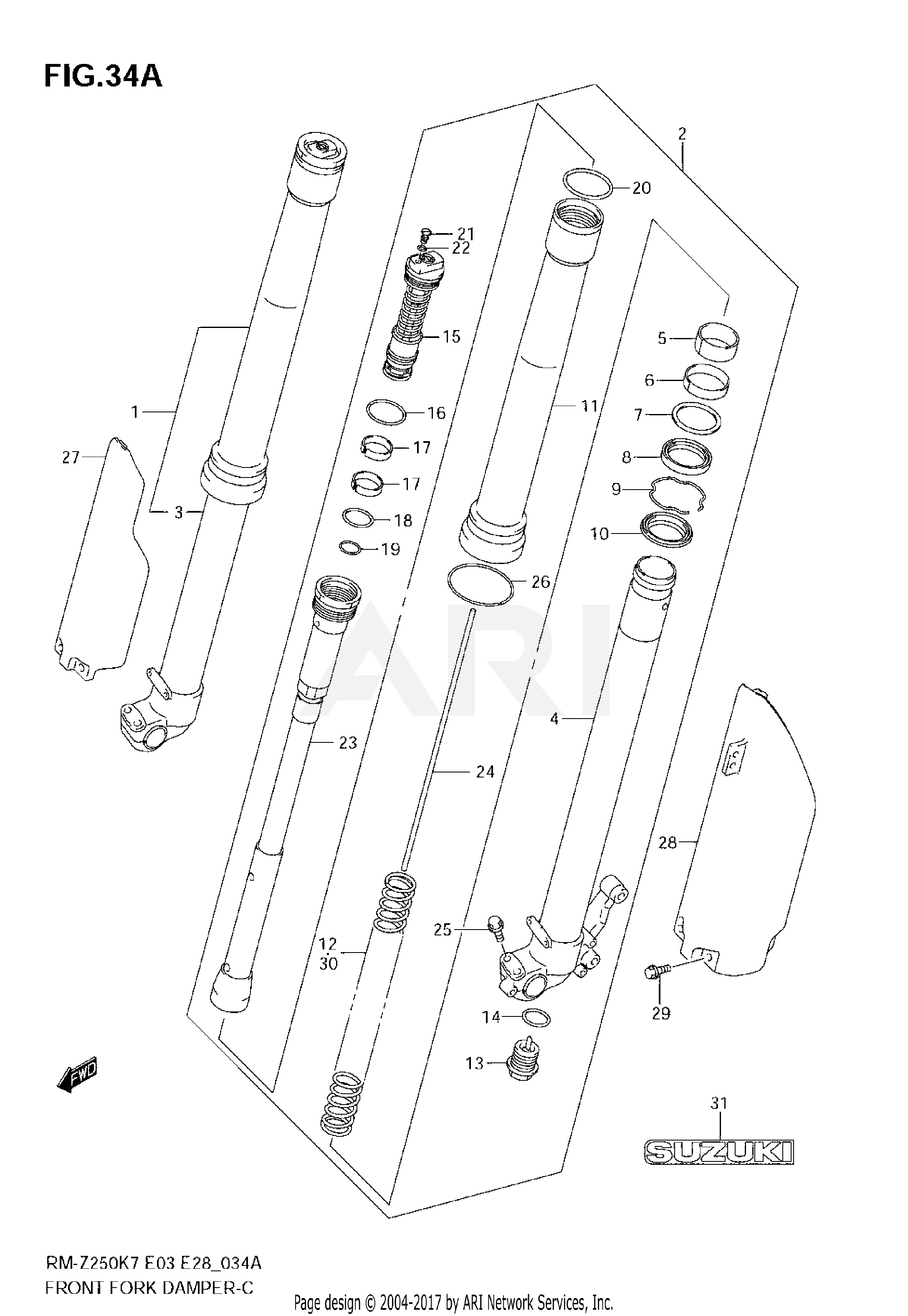 FRONT DAMPER (MODEL K8/K9)