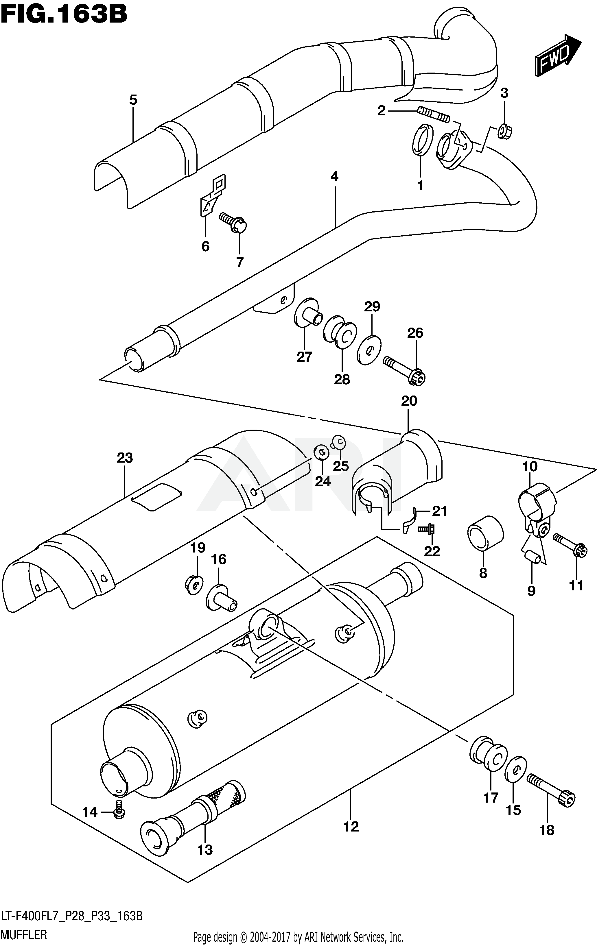 MUFFLER (LT-F400FL7 P33)