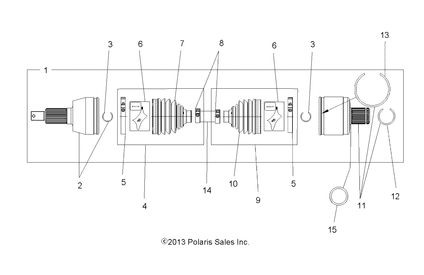 DRIVE TRAIN, DRIVE SHAFT, REAR - A19SVS95FR