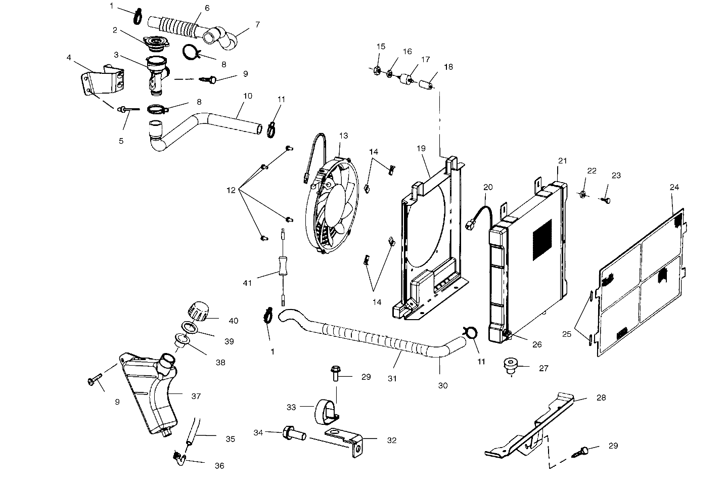 COOLING SYSTEM - A01CD50AA (4964196419A009)