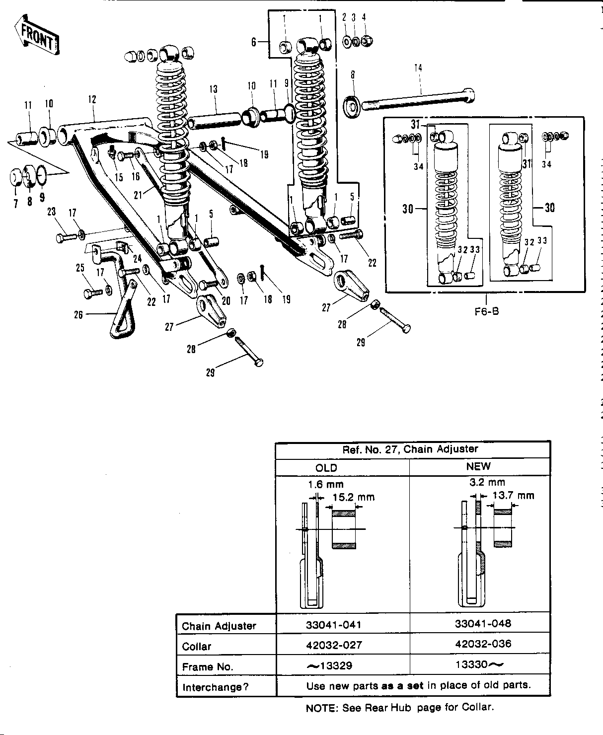 SWING ARM/SHOCK ABSORBERS