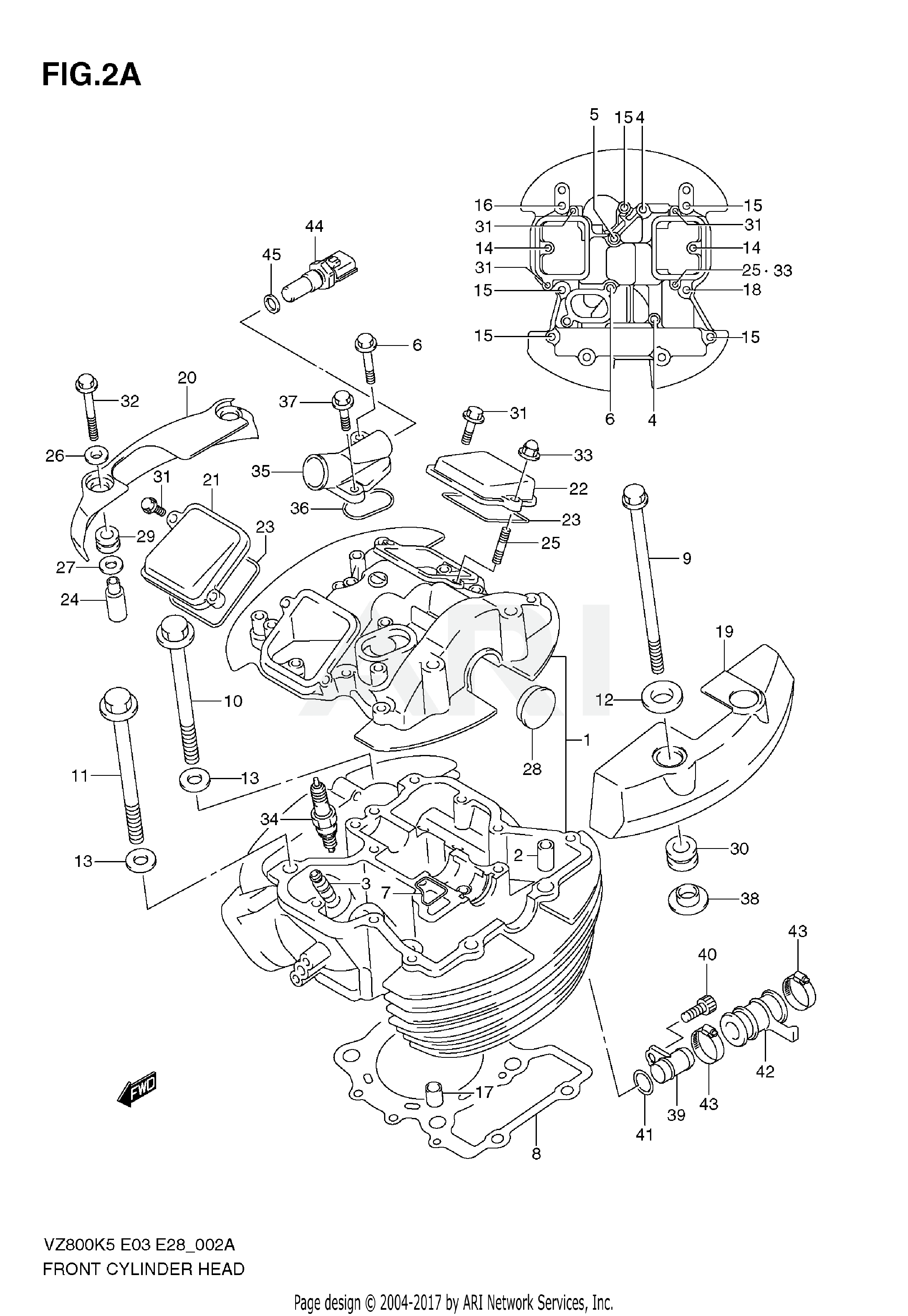 FRONT CYLINDER HEAD (MODEL K9)