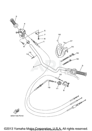 STEERING HANDLE CABLE