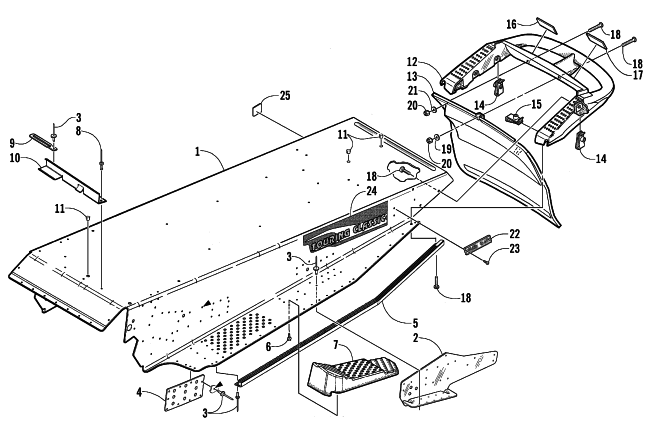 TUNNEL AND REAR BUMPER