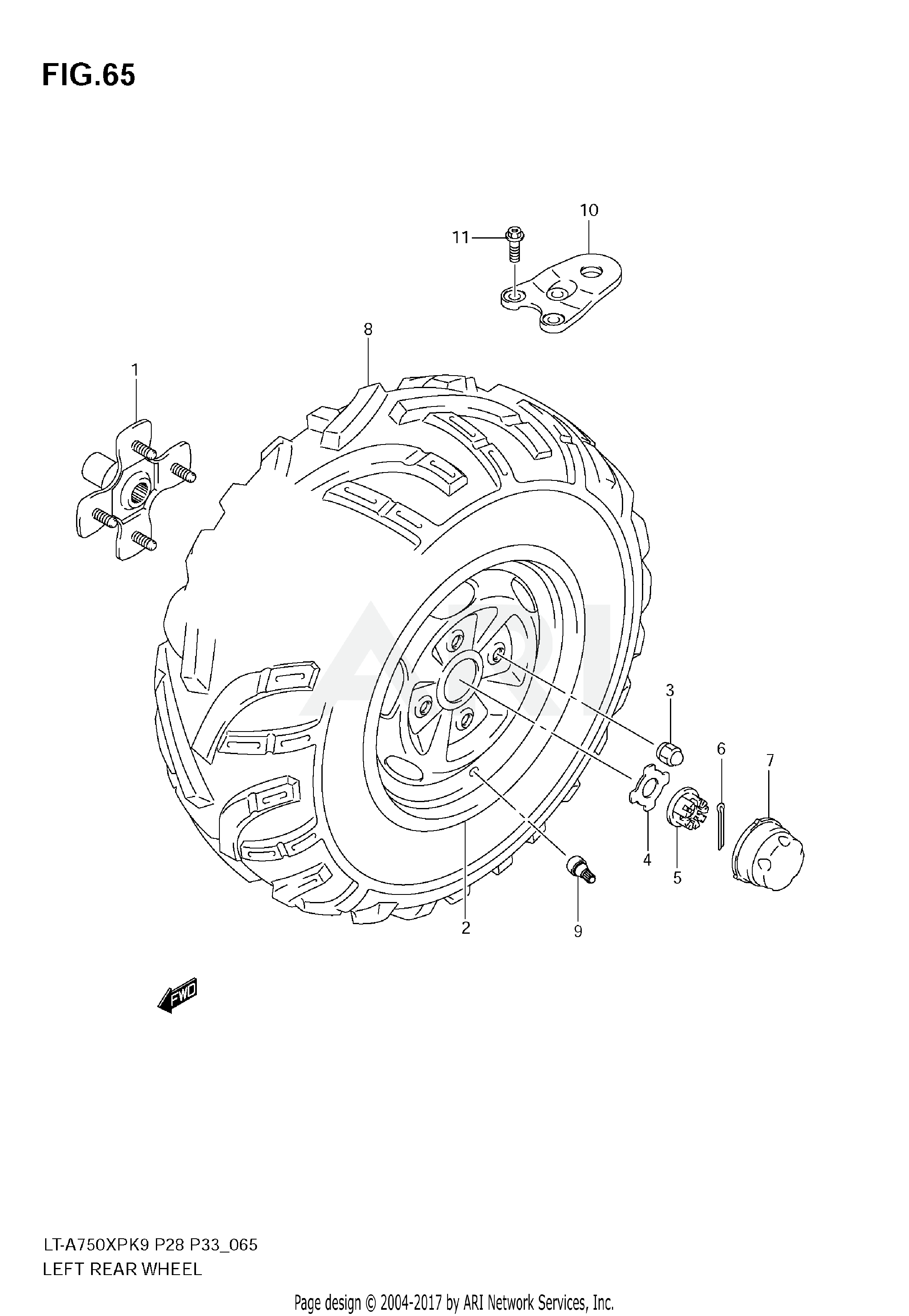 LEFT REAR WHEEL