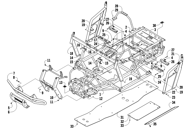 FRAME AND RELATED PARTS