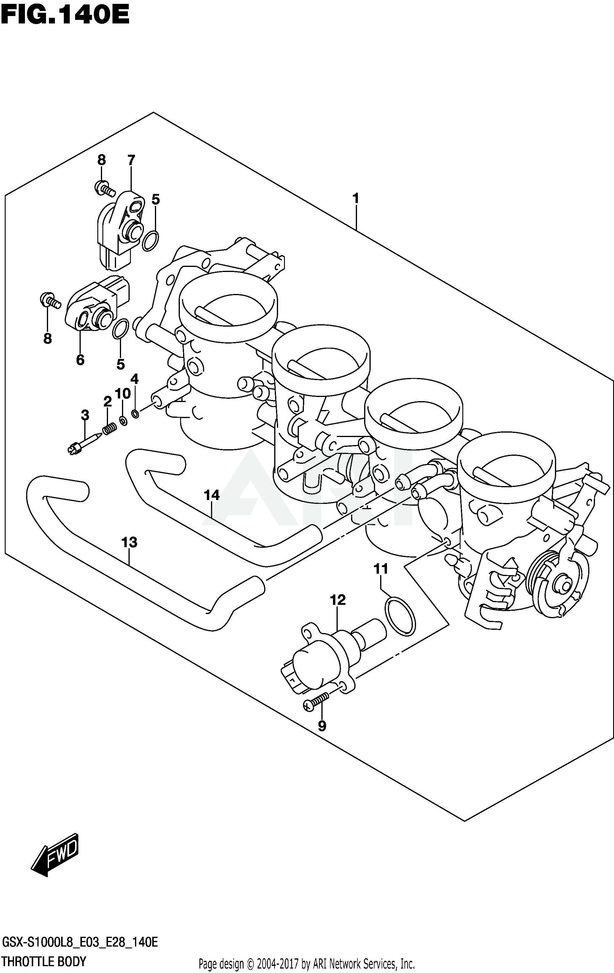 THROTTLE BODY (GSX-S1000L8 E33)