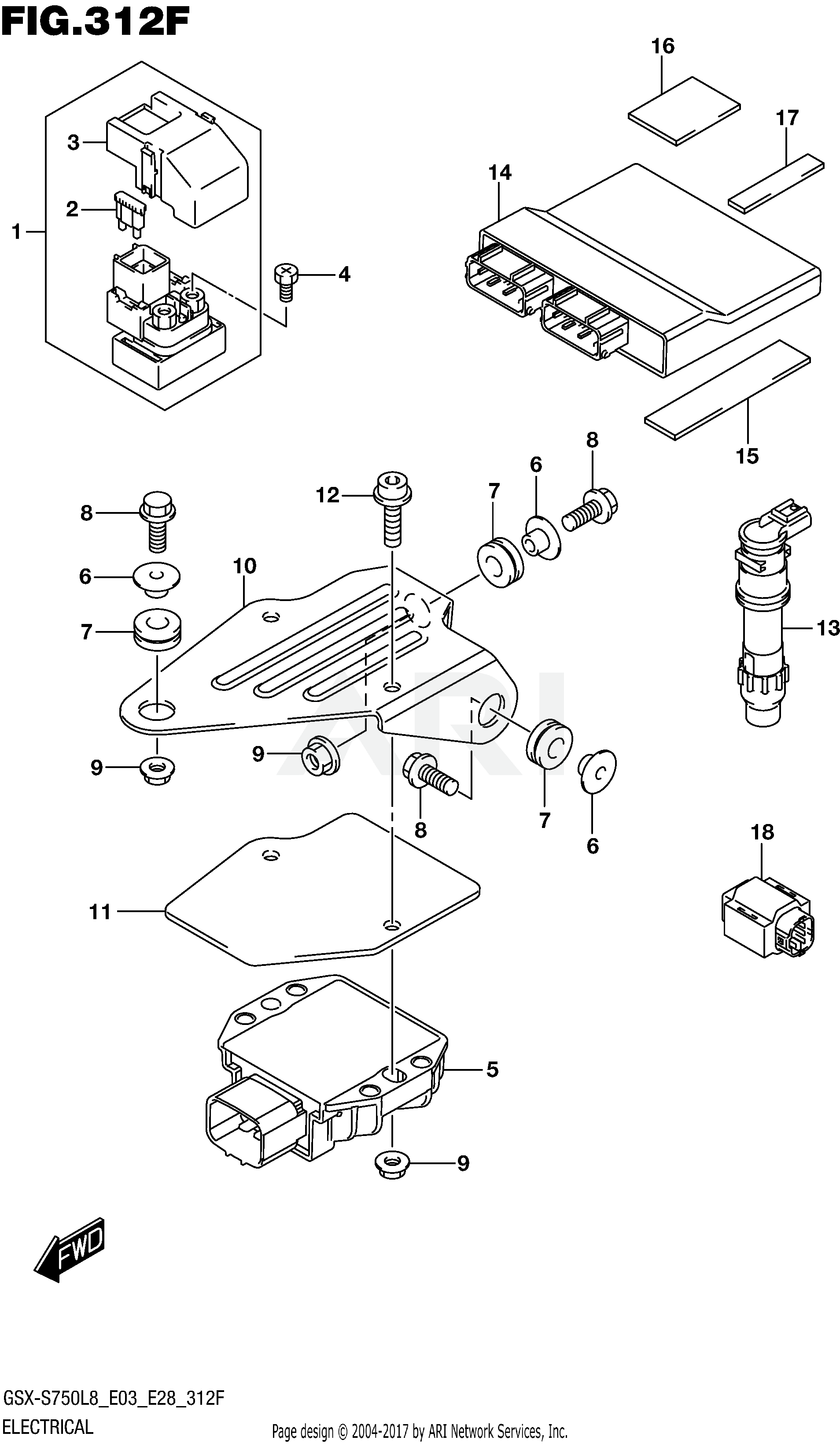 ELECTRICAL (GSX-S750AL8 E33)