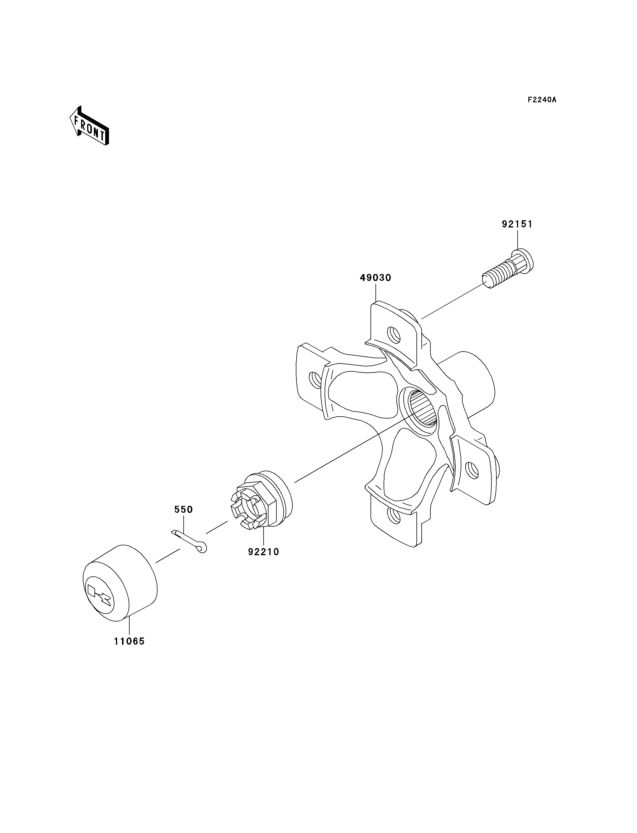 Rear Hub(JKAVFEA1 3B539293-)