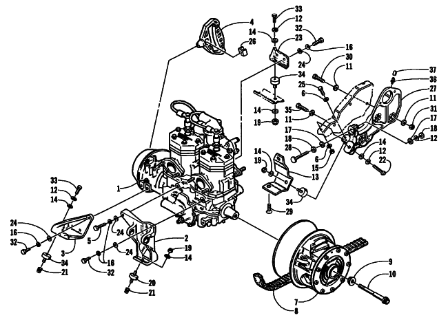 ENGINE AND RELATED PARTS