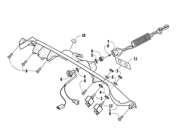 CONSOLE AND SWITCH ASSEMBLY