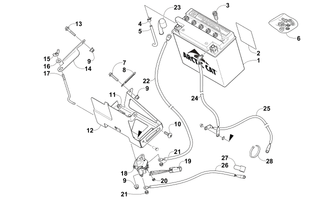 BATTERY AND TRAY ASSEMBLY