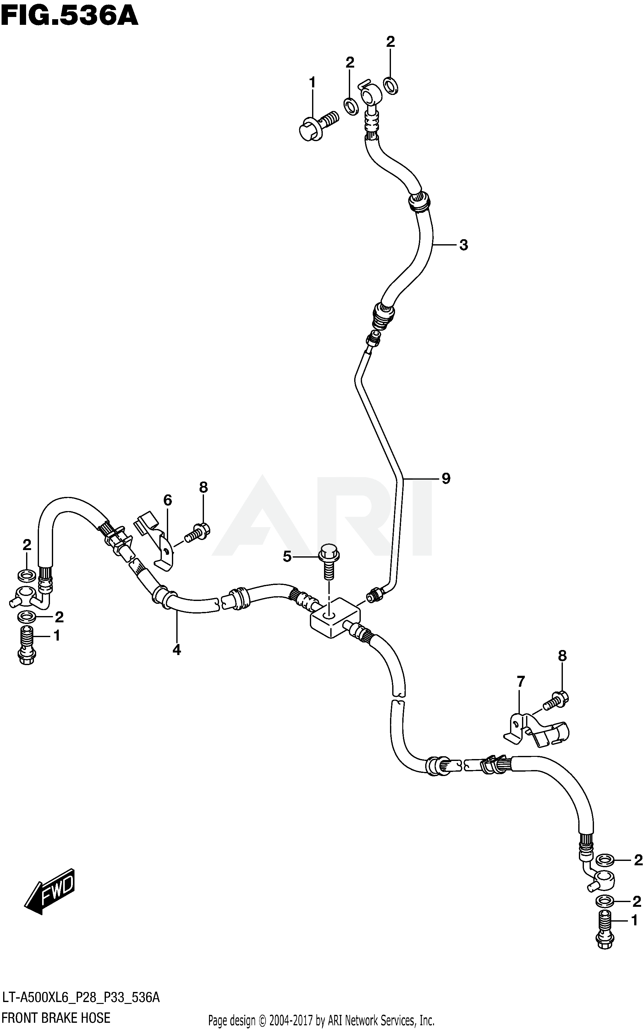 FRONT BRAKE HOSE