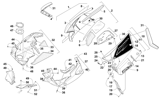 SKID PLATE AND SIDE PANEL ASSEMBLY