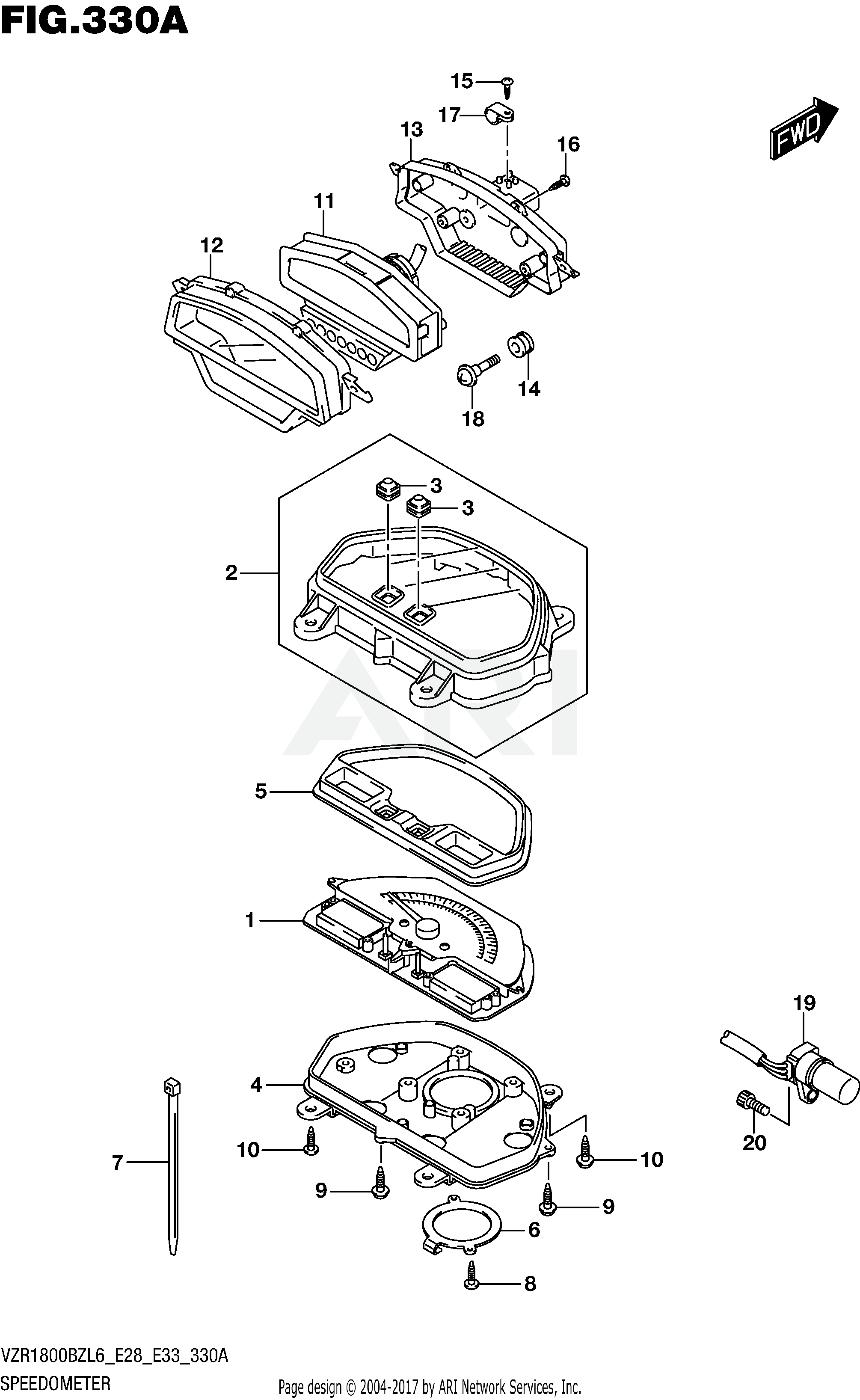 SPEEDOMETER (VZR1800BZL6 E28)