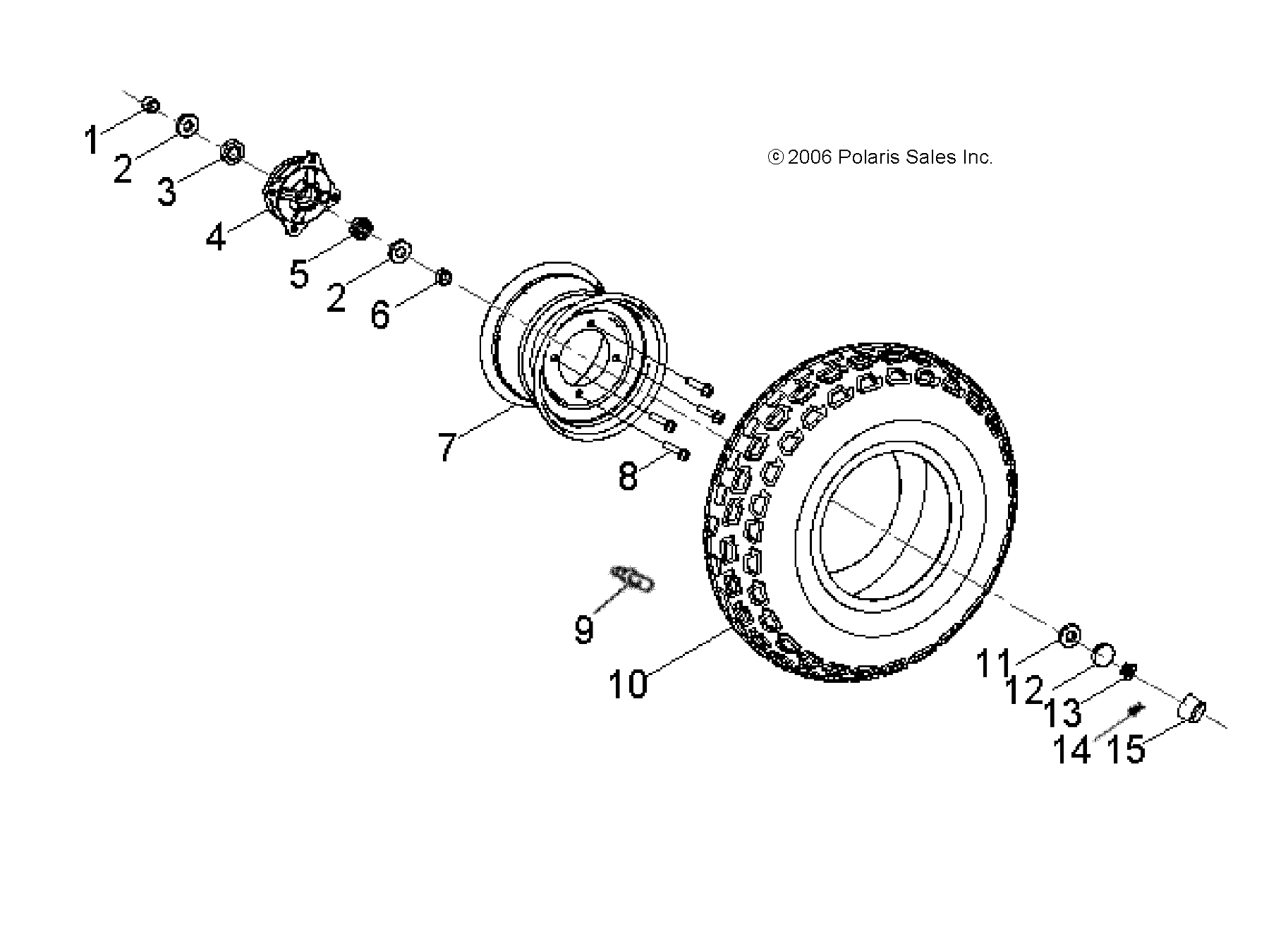 WHEELS, FRONT - A16YAK11AD/AF (49ATVWHEELFRT07OTLW90)