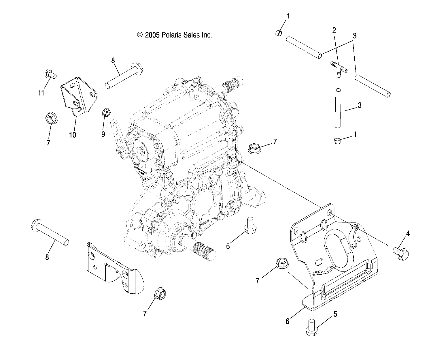 TRANSMISSION MOUNTING - A06MH68AA/AD/AF (4999200299920029C13)