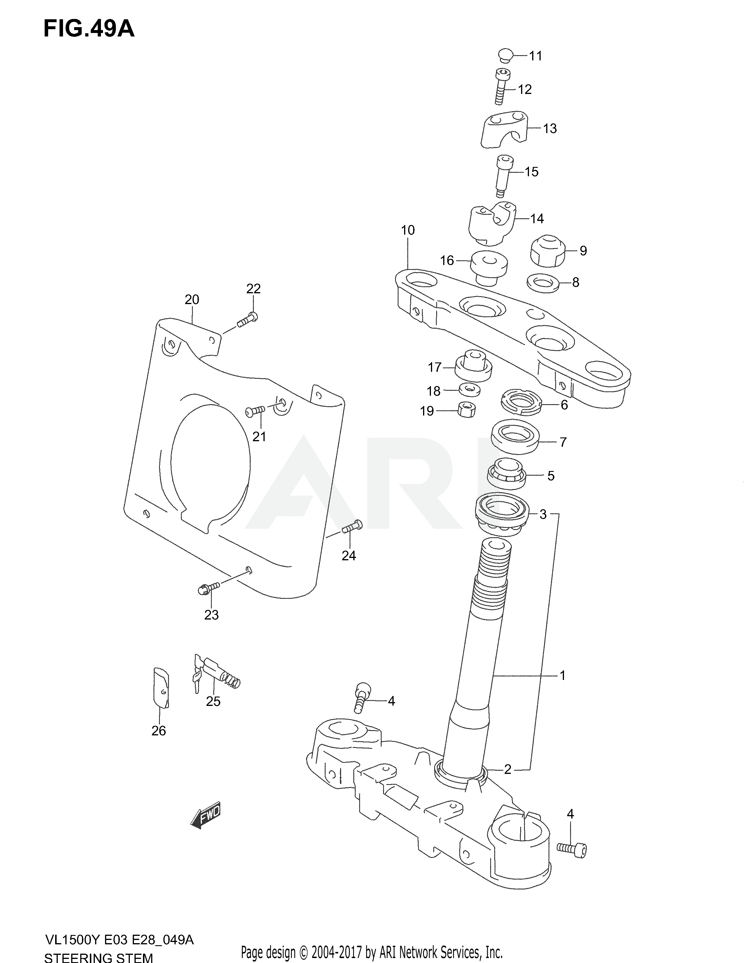 STEERING STEM (MODEL Y)