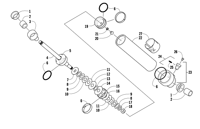 REAR SUSPENSION REAR ARM SHOCK ABSORBER