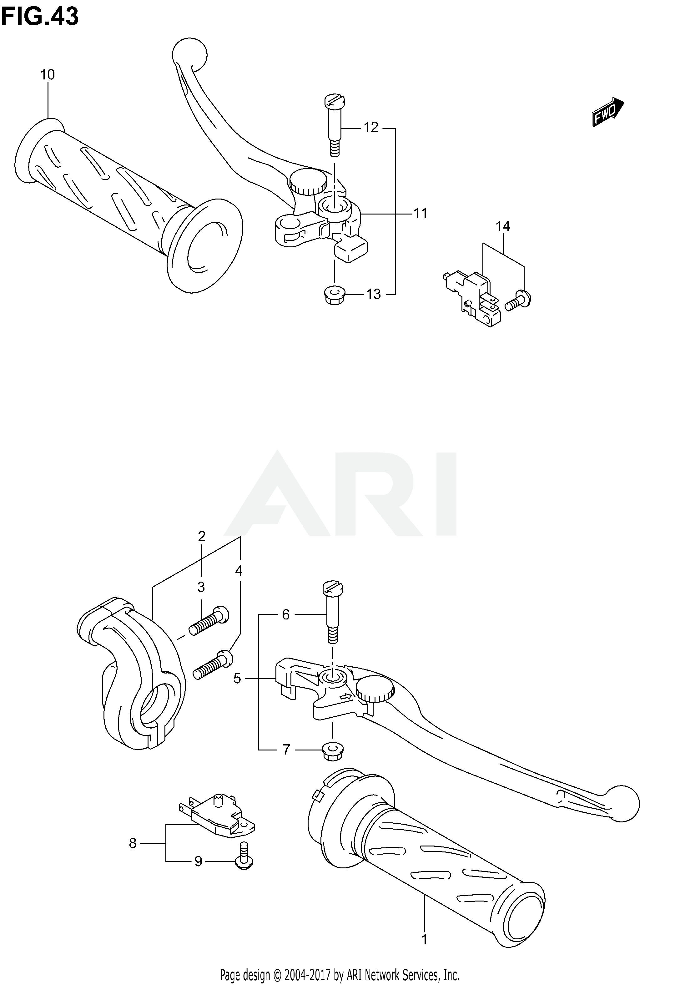 HANDLE LEVER (SV1000SK3/SK4/SK5)