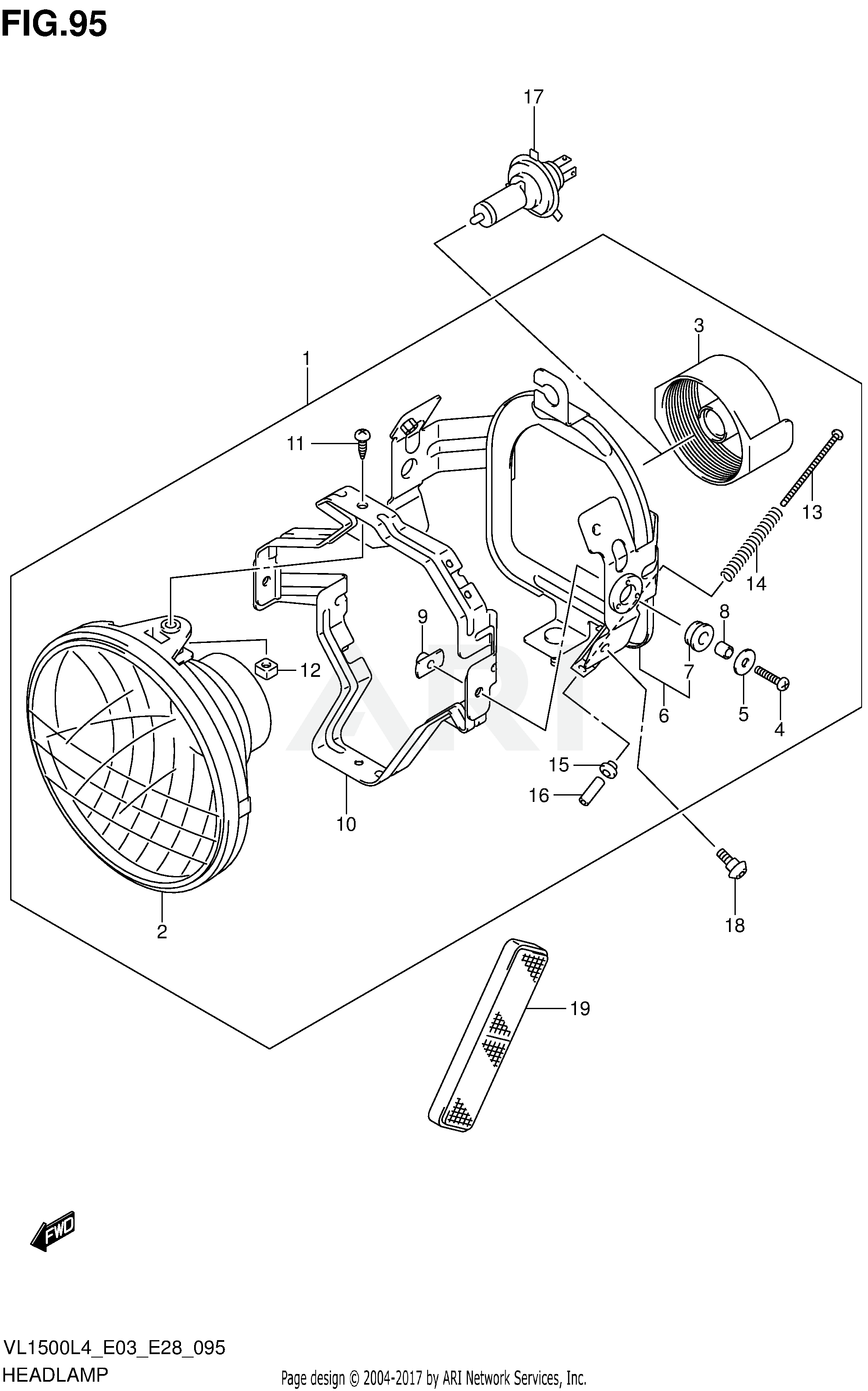 HEADLAMP (VL1500BL4 E33)