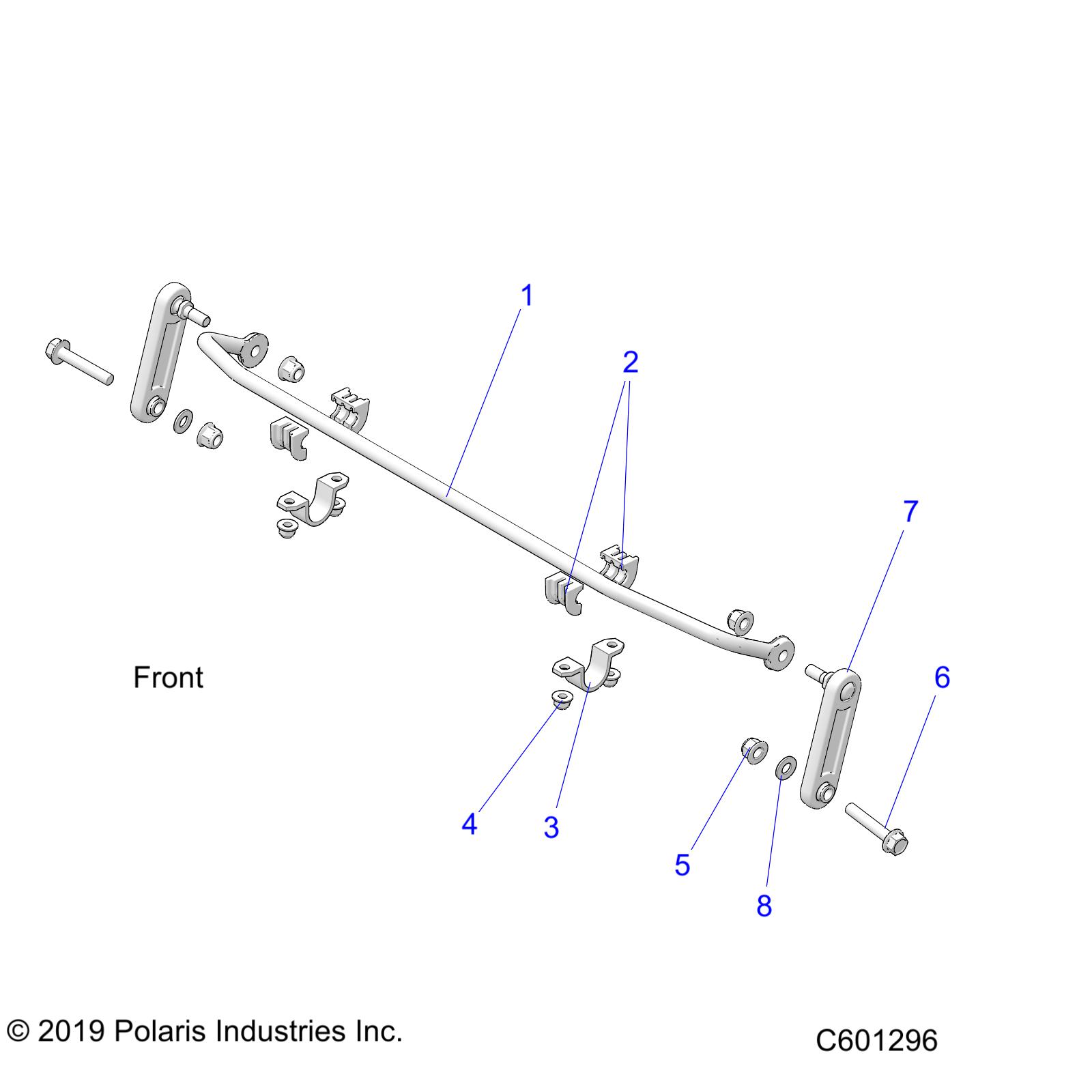SUSPENSION, SWAY BAR - S20EFS8RS/8RE ALL OPTIONS (C601296)