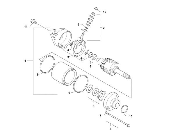 STARTER MOTOR ASSEMBLY