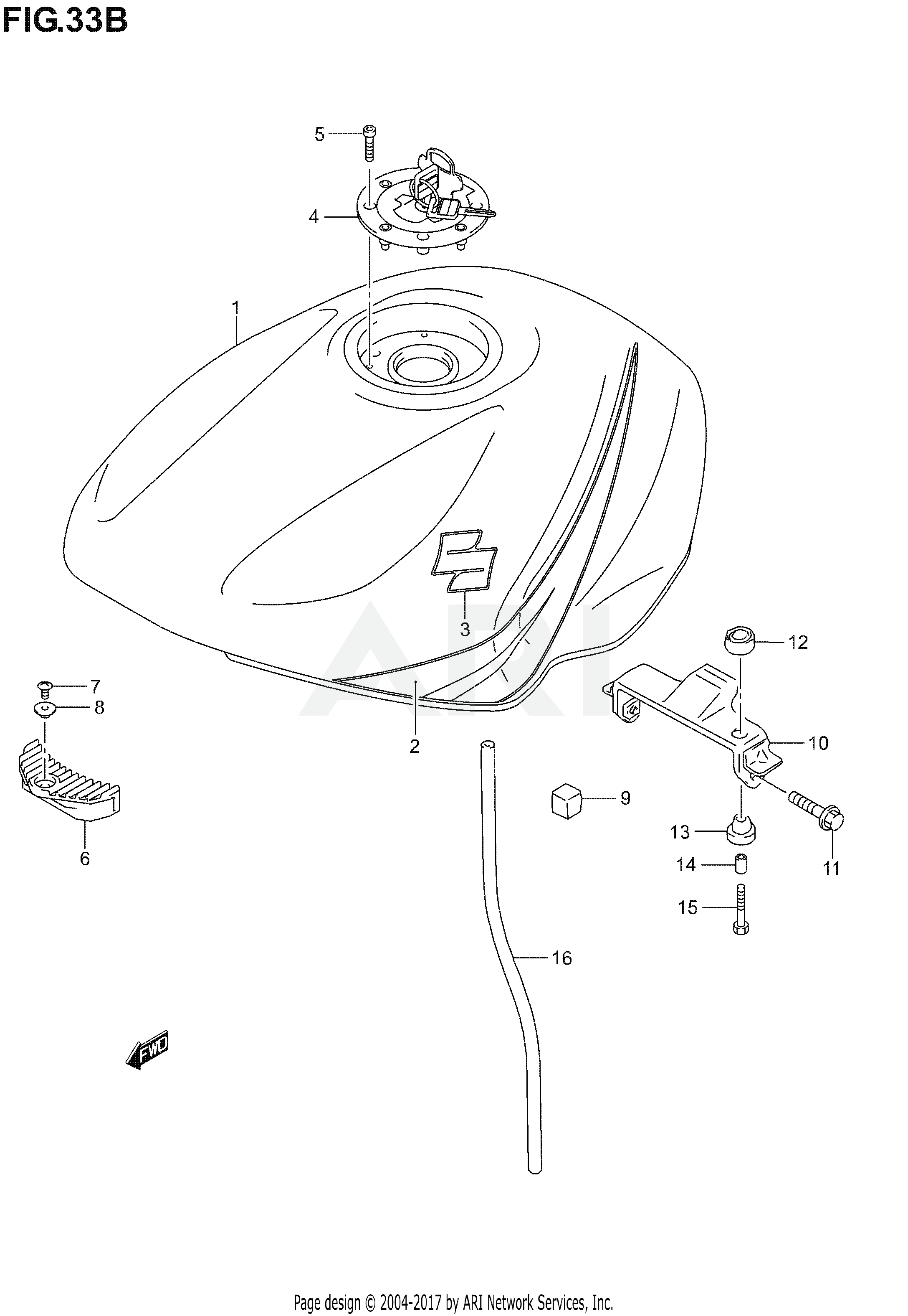 FUEL TANK (MODEL K5)