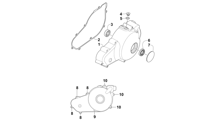 MAGNETO SIDE ENGINE COVERS