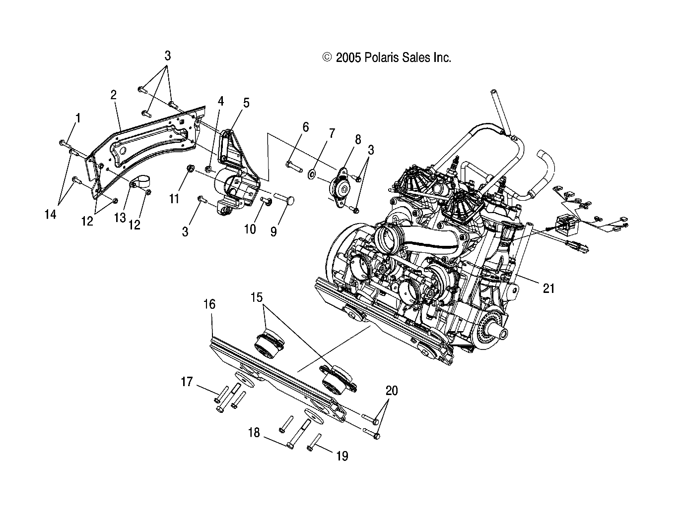 ENGINE MOUNTING RH and FRONT - S06PT7HS (4997539753C11)