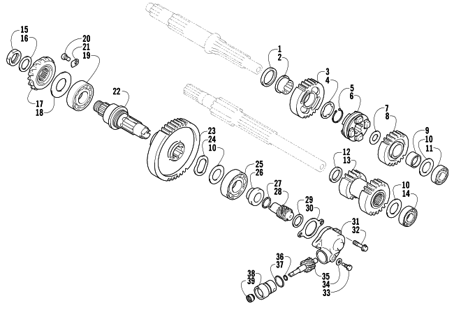 SECONDARY TRANSMISSION ASSEMBLY