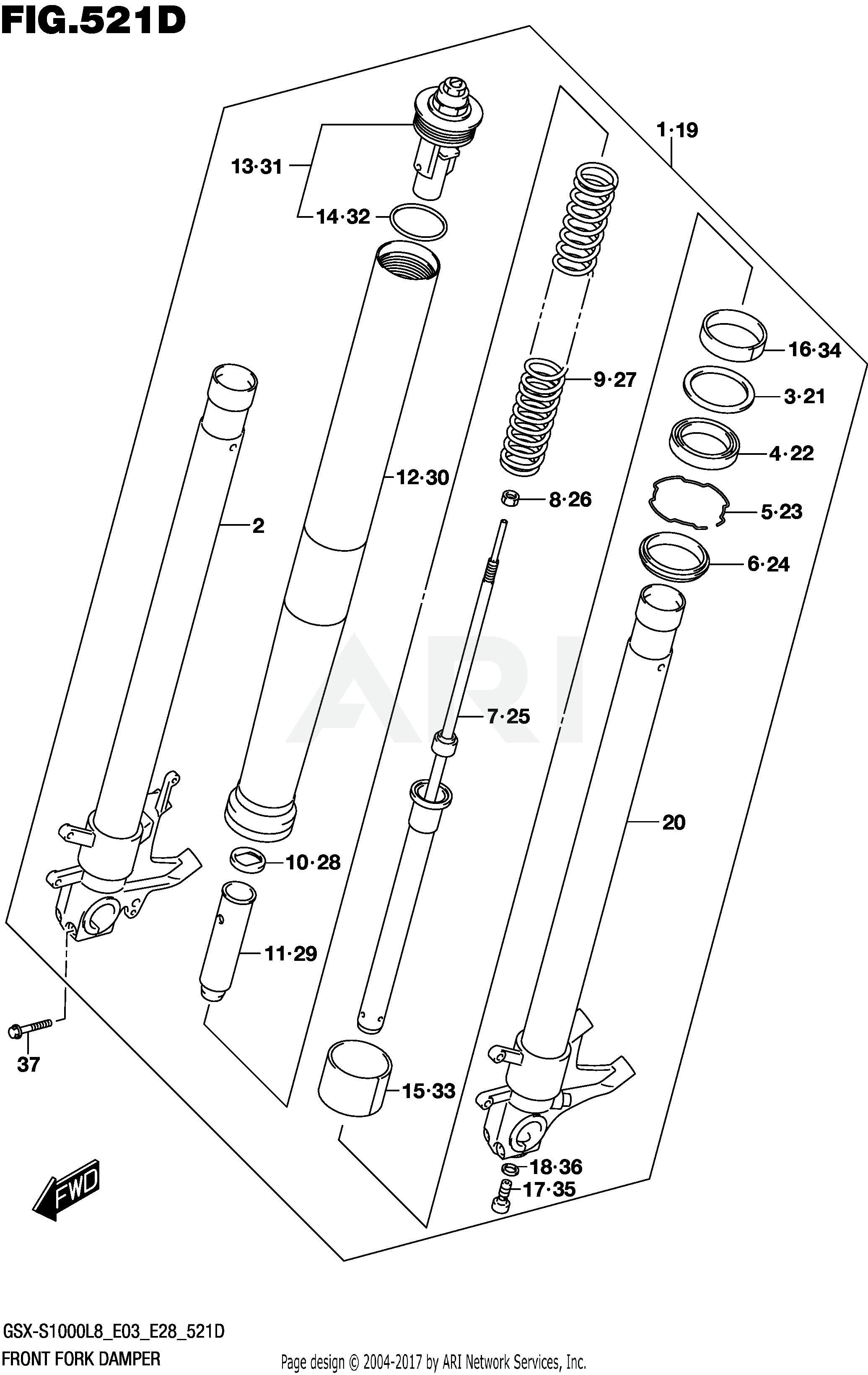 FRONT FORK DAMPER (GSX-S1000AZL8 E28)