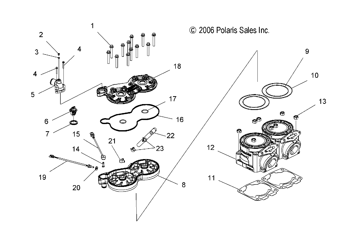 ENGINE, CYLINDER - S07PL7JS/JE (49SNOWCYLINDERCLEAN)