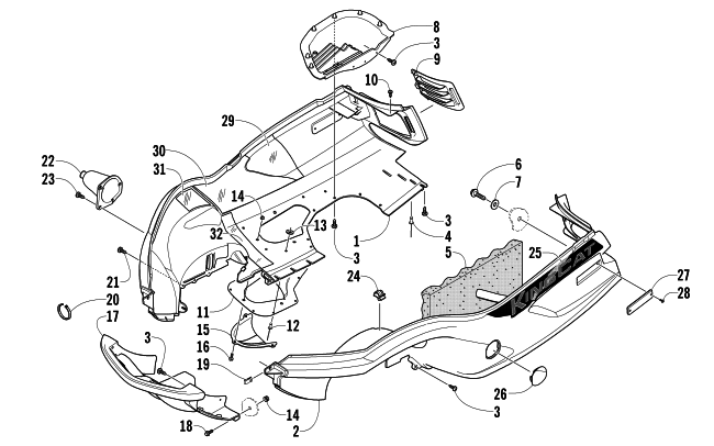 BELLY PAN AND FRONT BUMPER ASSEMBLY