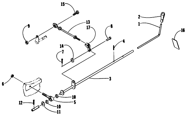 REVERSE SHIFT LEVER ASSEMBLY