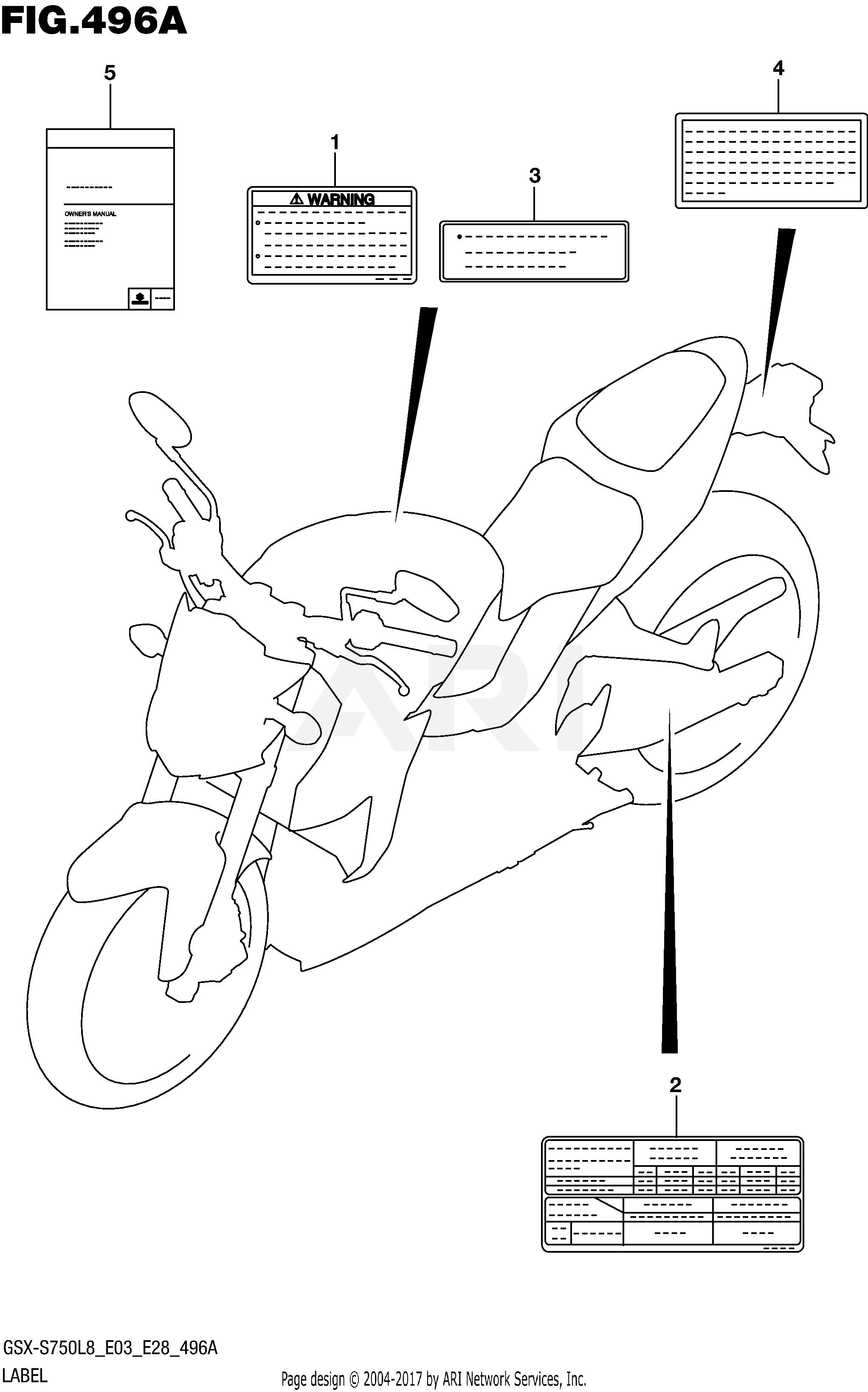 LABEL (GSX-S750L8 E03)