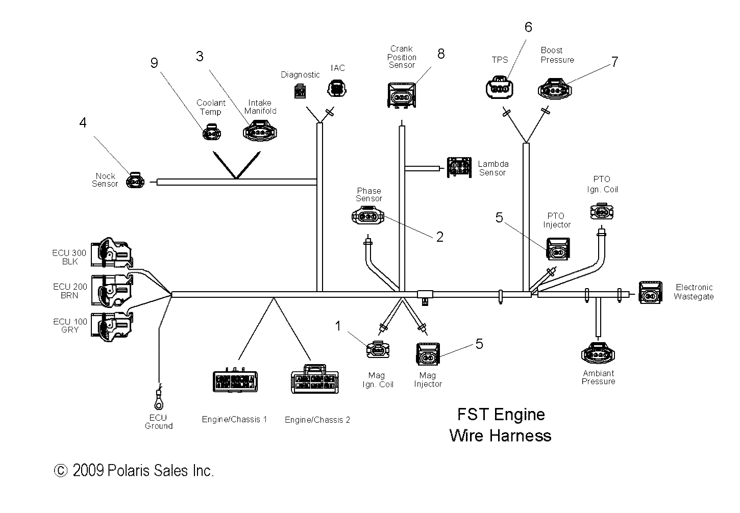 ENGINE, WIRE HARNESS - S12PT7FSL (49SNOWHARNESS10FSTTRG)