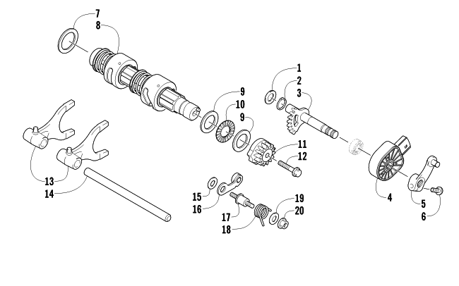 GEAR SHIFTING ASSEMBLY