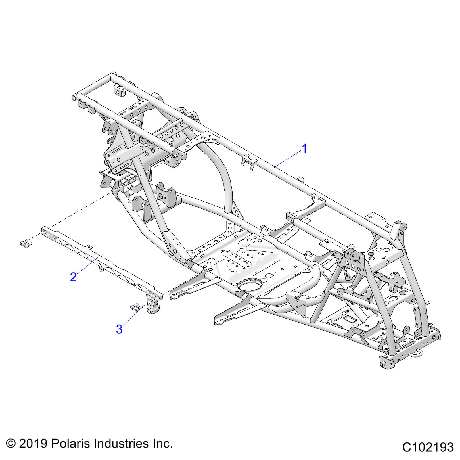 CHASSIS, MAIN FRAME - A20SYE95AD/CAD (C102193)