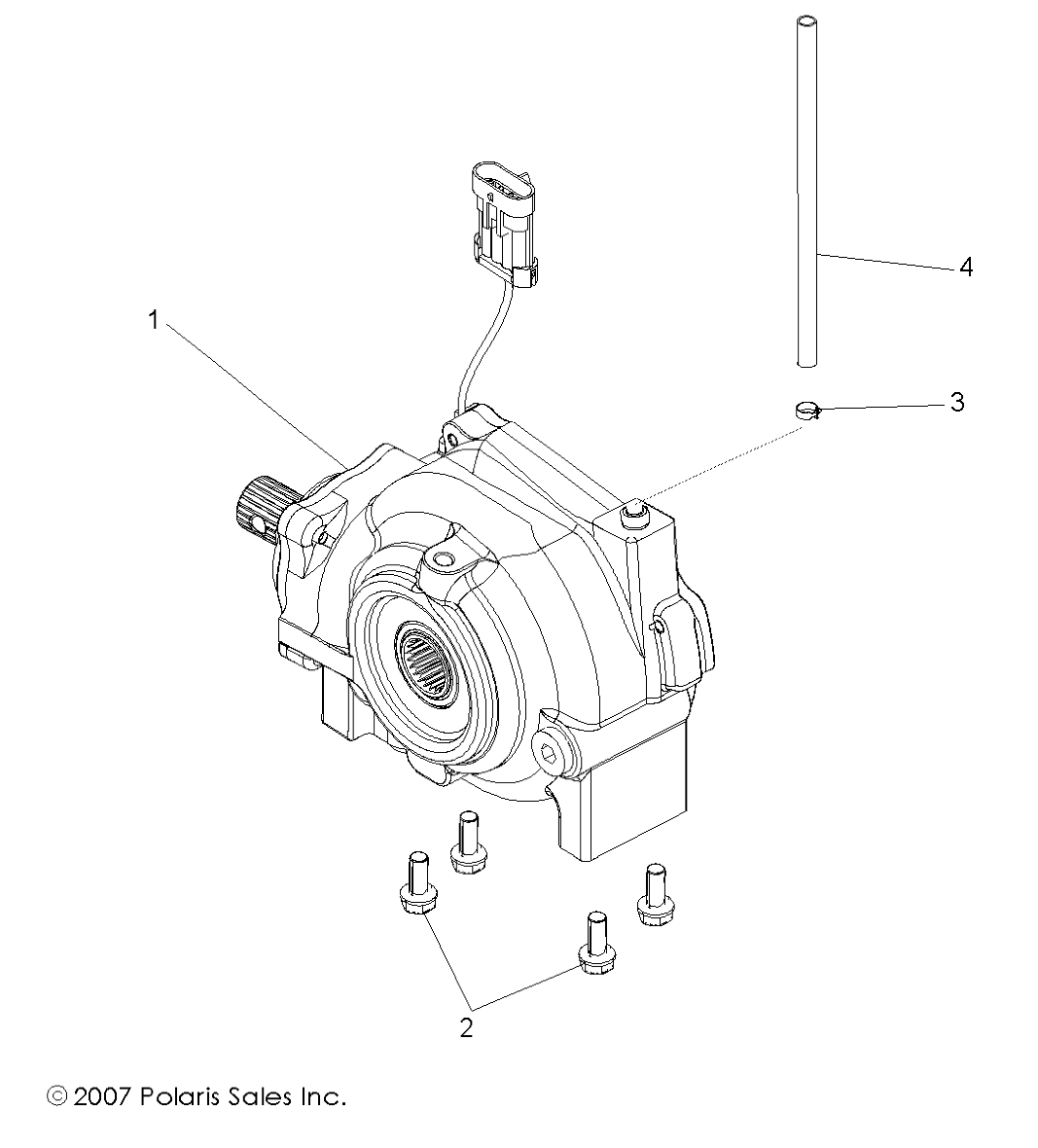 DRIVE TRAIN, FRONT GEARCASE - R09VH76 ALL OPTIONS (49RGRGEARCASEMTG08VISTA)