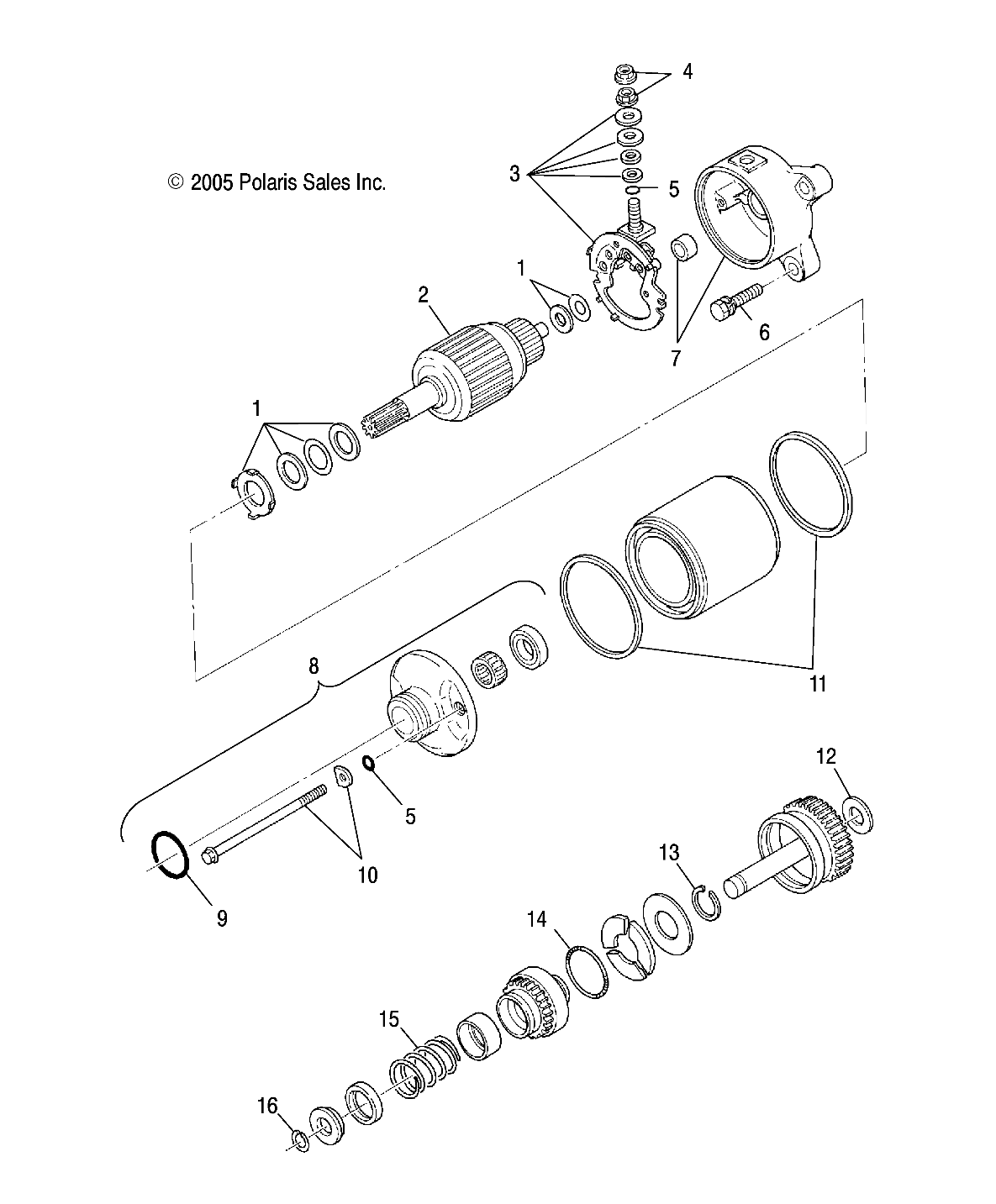 STARTING MOTOR - A05CB32AA (4999201699920169D07)