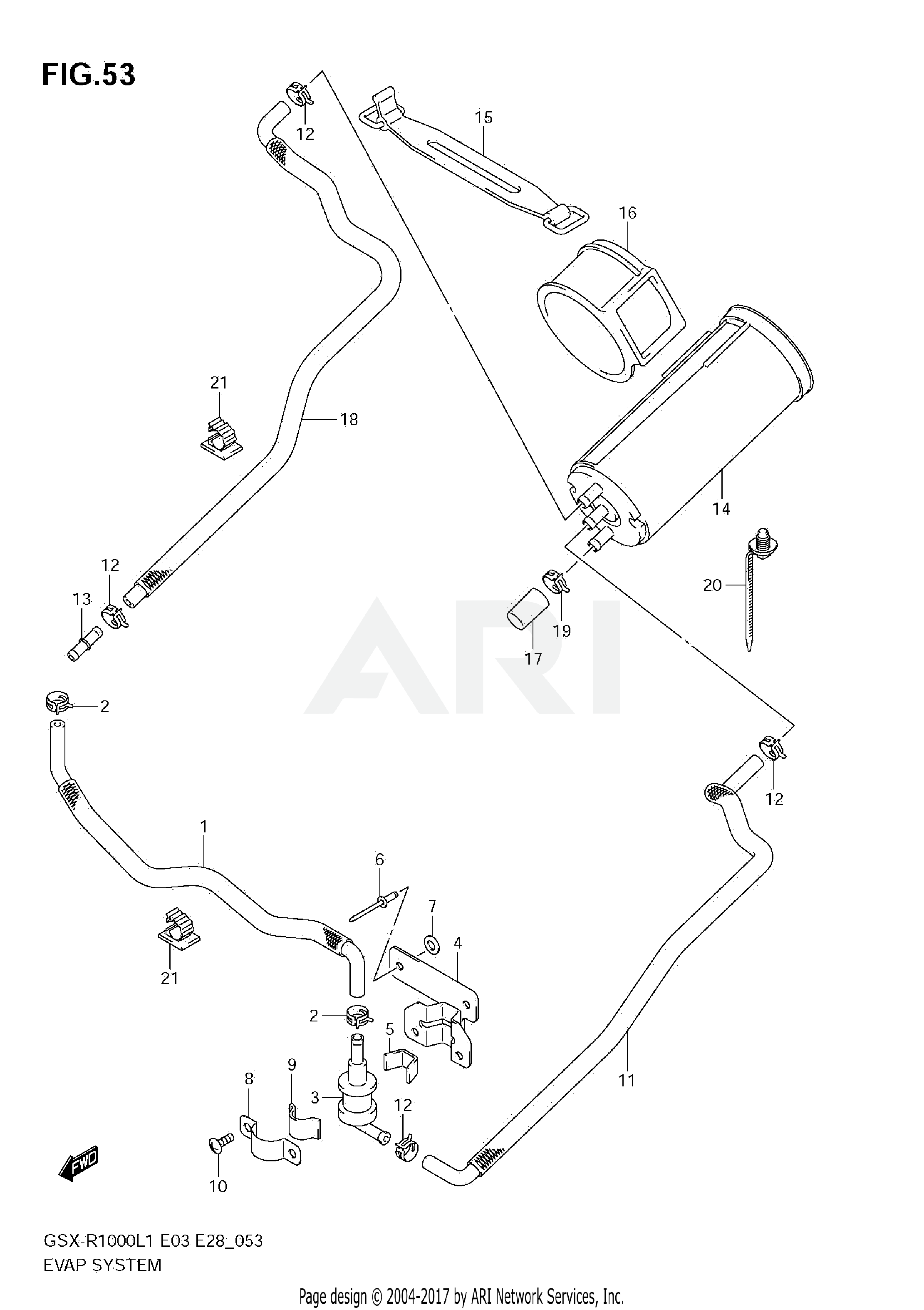 EVAPO SYSTEM (GSX-R1000L1 E33)