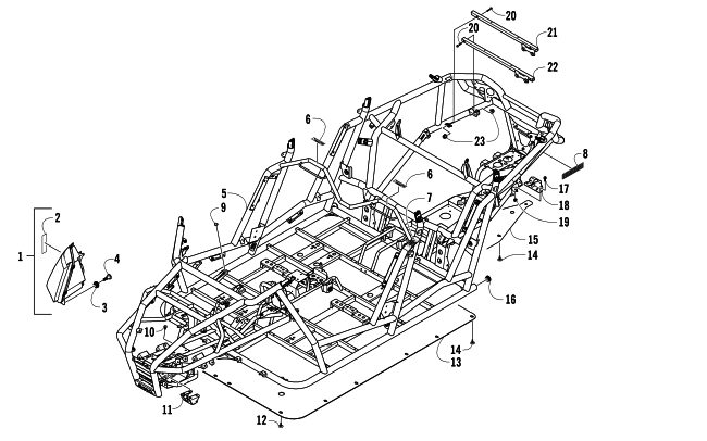 FRAME, HEADLIGHTS, AND RELATED PARTS