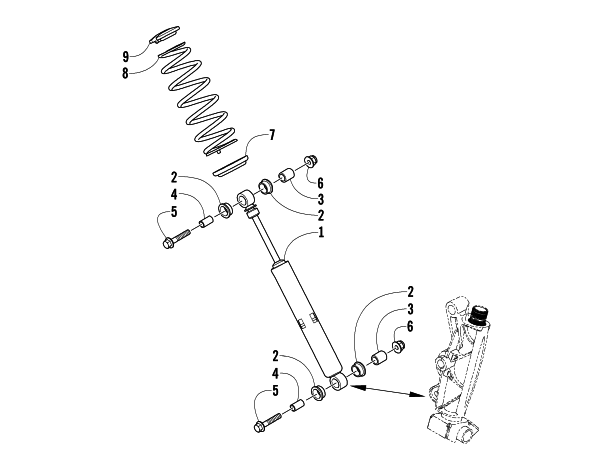 FRONT SUSPENSION SHOCK ABSORBER ASSEMBLY