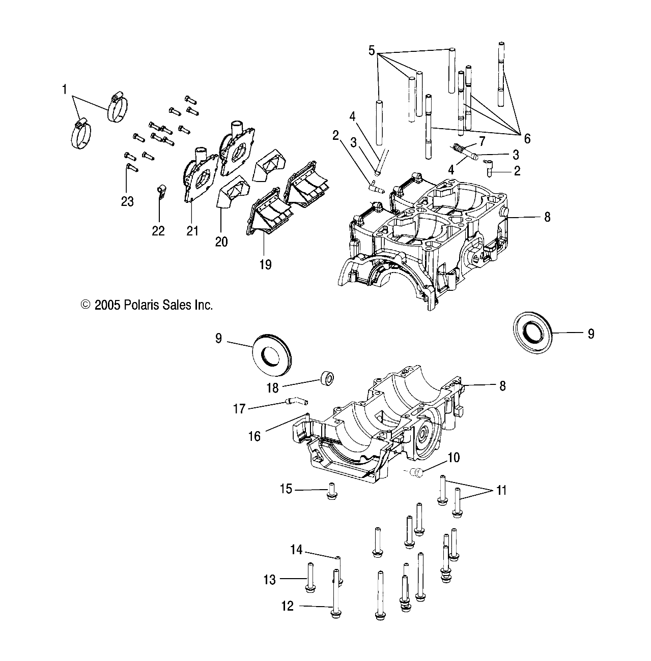 ENGINE, CRANKCASE - S07NP5CS/CE (4997259725C06)