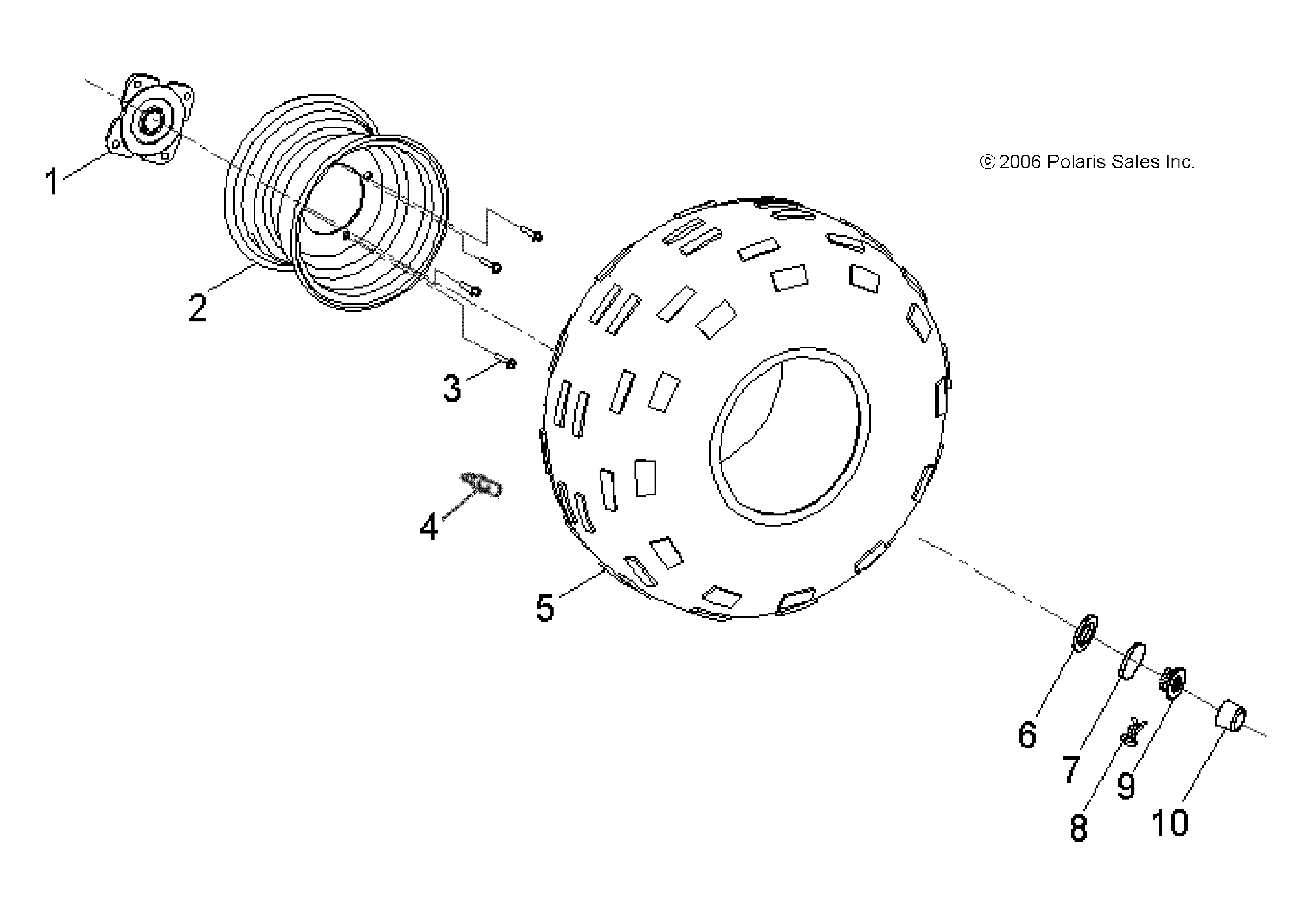 WHEELS, REAR - A09KA09AB/AD (49ATVWHEELREAR07OTLW90)