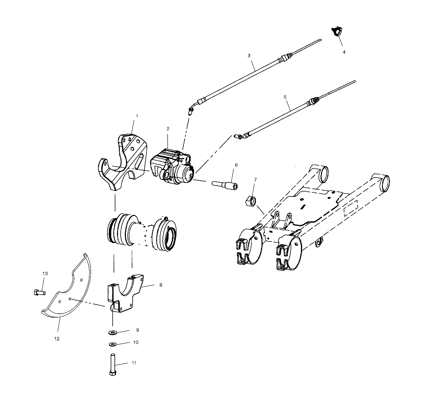 REAR CALIPER MOUNTING - A00CL50AA (4954815481C009)