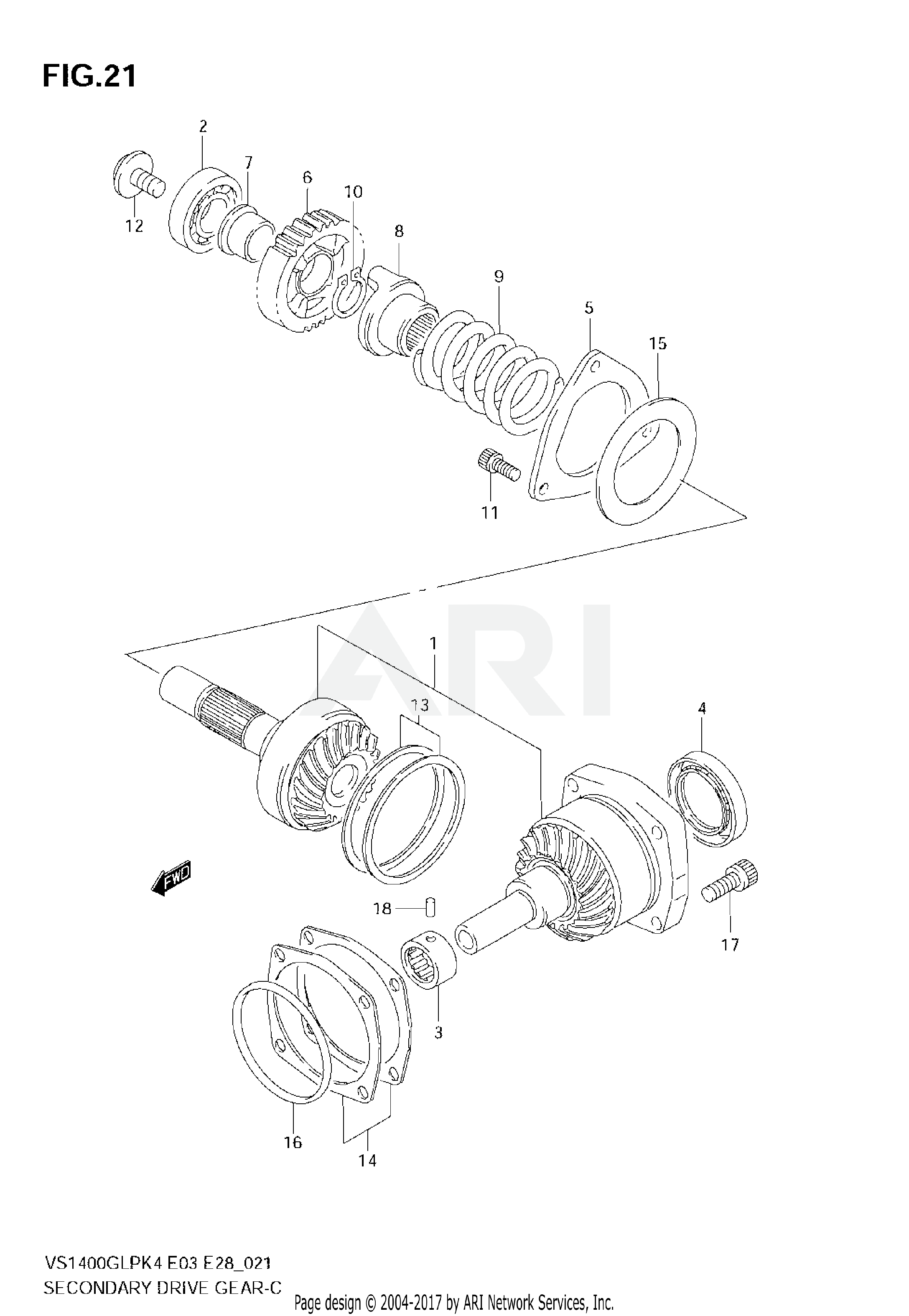 SECONDARY DRIVE GEAR